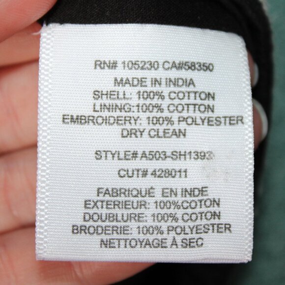 NWT Joie Gerardine Black & White Embroidered Shorts Chino Style Size 6 - Picture 8 of 11